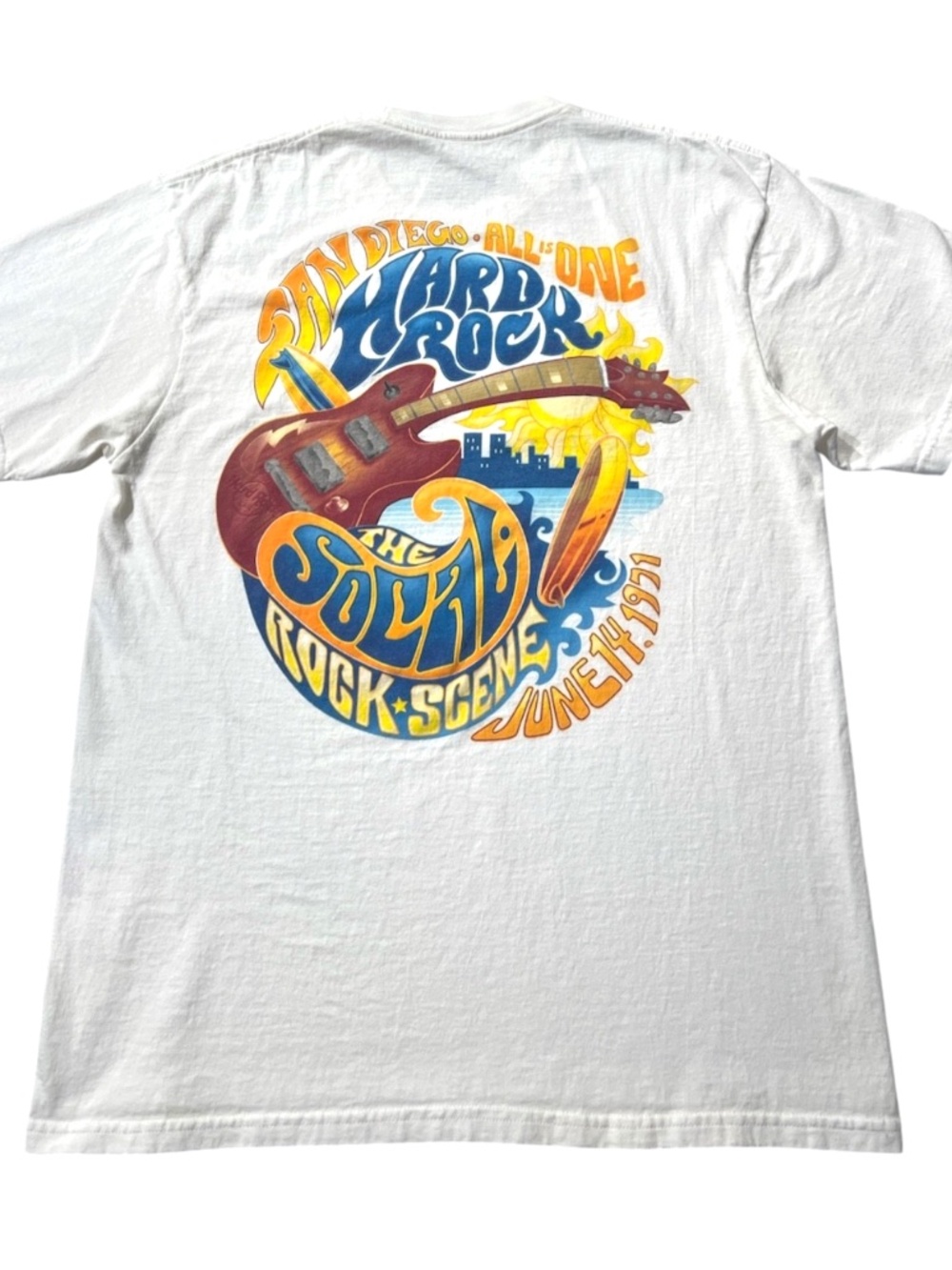 Hard Rock Cafe San Diego SoCal Rock Guitar Destination T Shirt L